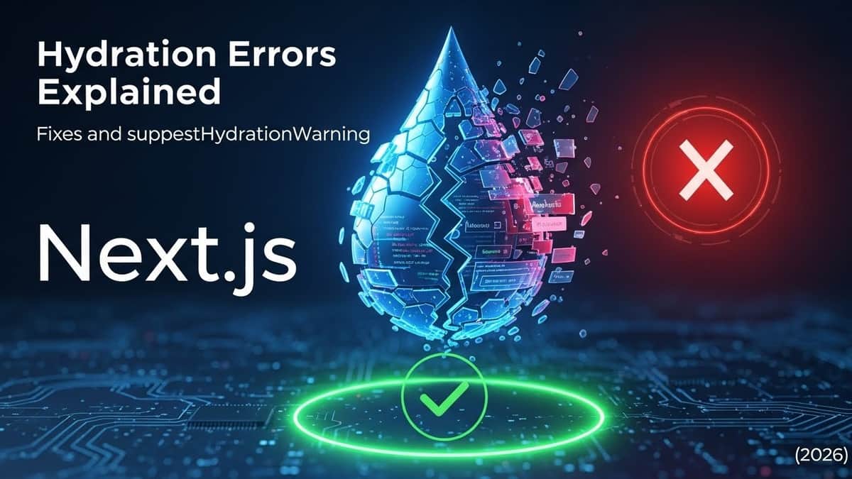 Next.js Hydration Errors Explained: Fixes and suppressHydrationWarning (2026)