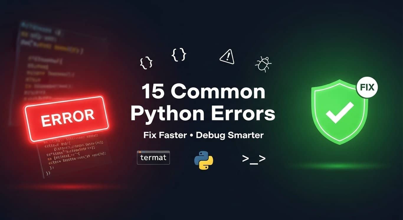 Common Python Errors: 15 Fixes with Real Examples