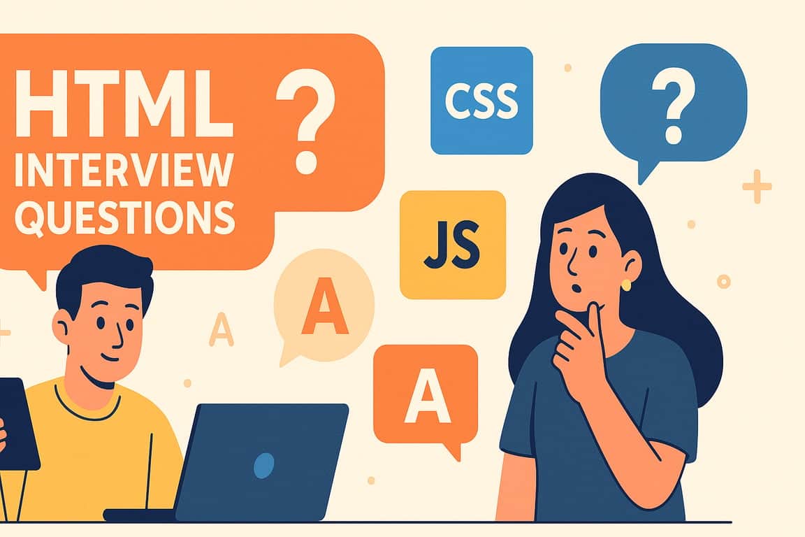 HTML Interview Questions (2026): HTML, CSS & JavaScript