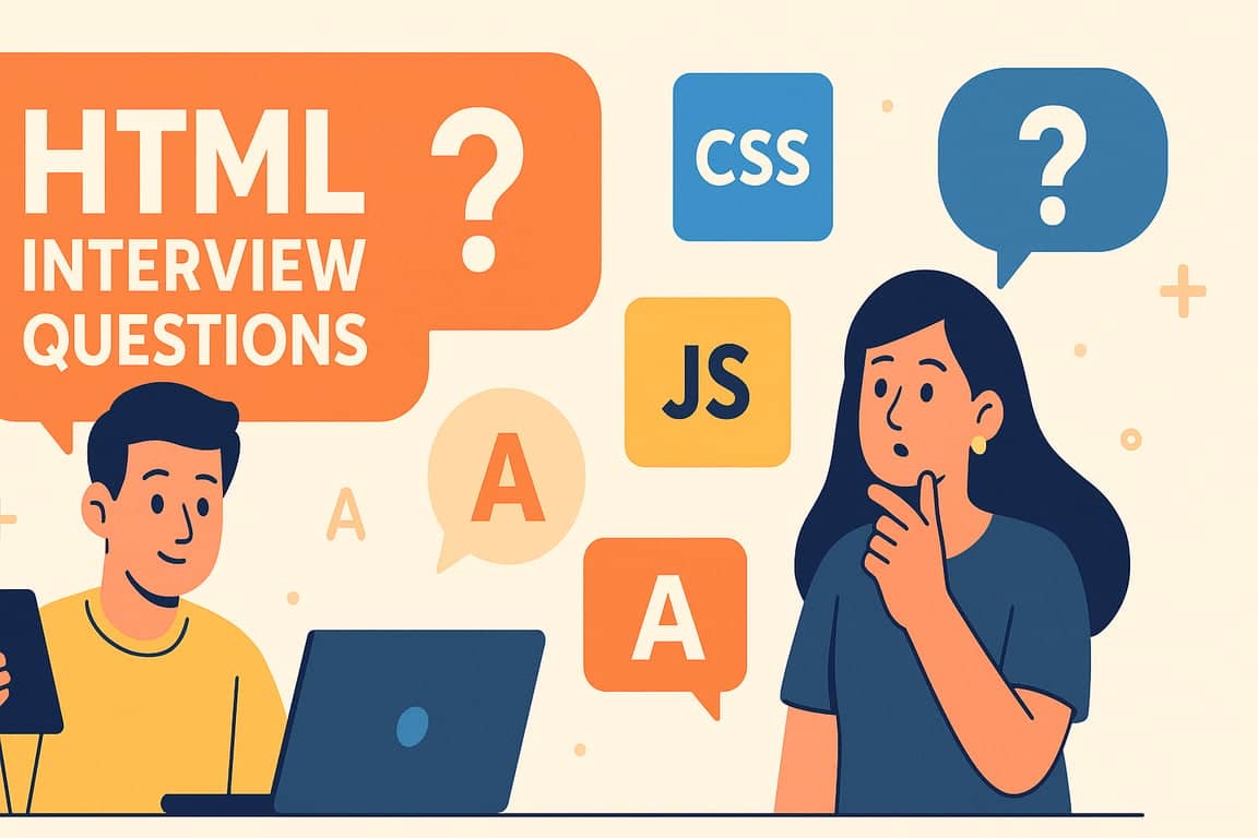 HTML Interview Questions (2026): HTML, CSS & JavaScript