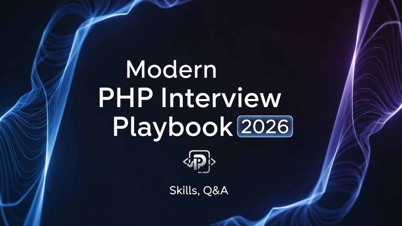Modern PHP Interview Playbook 2026: Skills, Q&A